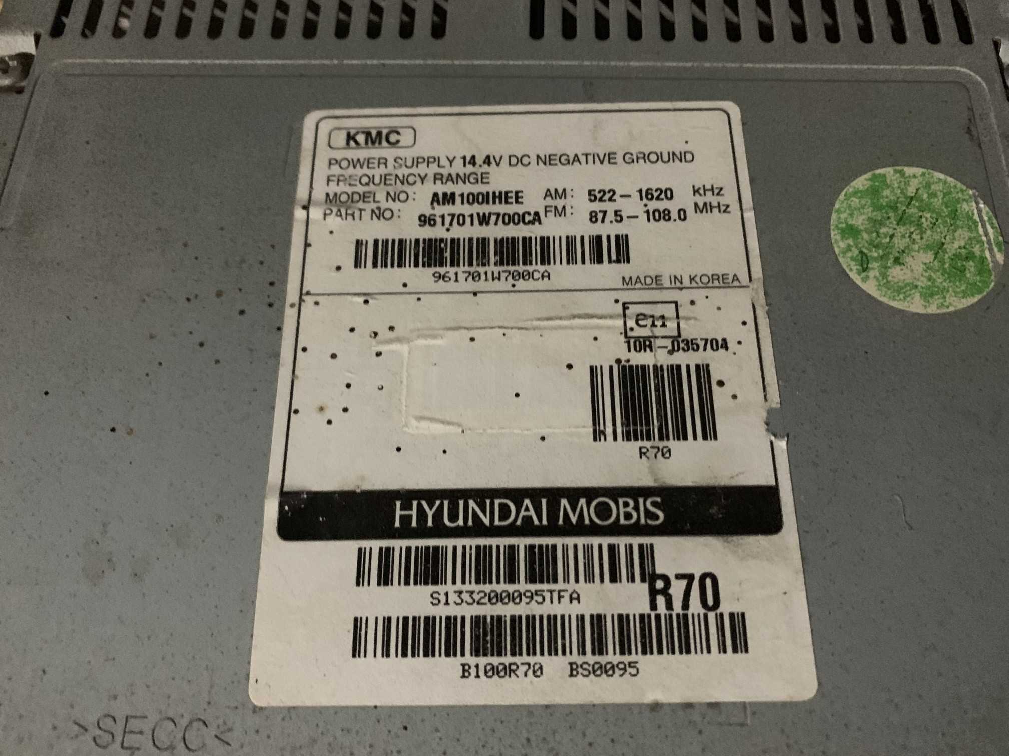 KIA HYUNDAI 961701W700CA ΡΑΔΙΟ